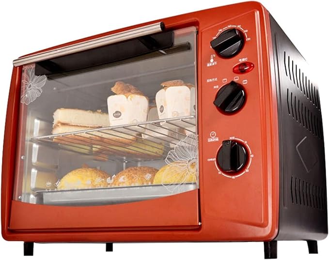 Toaster Convection Oven Countertop Convection Toaster Oven Electric Rotisserie Oven Pizza Oven Single Door Pull Bake/Toast/Roast/Heat/30L Extra Large 1500W Stainless Steel