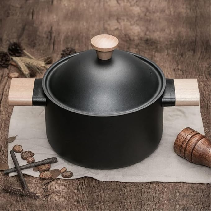 Pots and Pans Set 3 Pcs Cooking Pot Frying Pan Non Stick Set Cast Iron Induction Cooker Cooking Pots Set Kitchen Kitchen Cooking Set