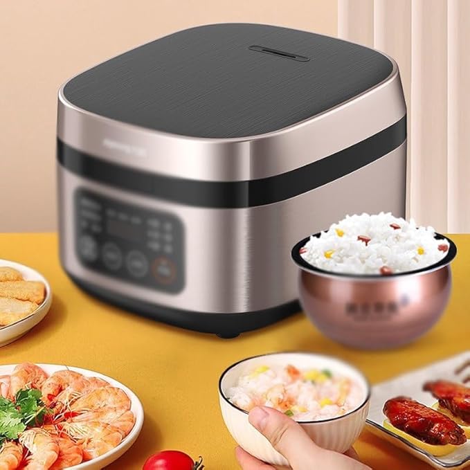 Electric Rice Cooker Large Capacity 4L Spherical Inner Tank Multi Functional