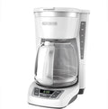 BLACK+DECKER CM1160W-1 CM1160W 12-Cup Programmable Coffeemaker White/Stainless Steel