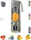 Digital Multimode Juicer Blender15 Oz Capacity With 12 Stainless Steel Blades3 Speed AdjustableLeak Proof Design For Home Travel Office Portable Clean Electric Juice Cup (Green)