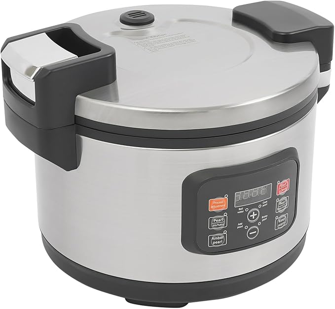 Commercial 12L Pearl Cooker 1850W Automatic Boba Maker with 24H Keep Warm Non-Stick Inner Pot for Bubble Tea Sago Tapioca - US Standard Plug (12L)