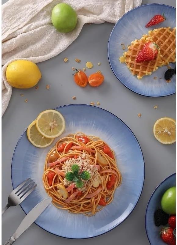 12 Piece Round Kitchen Dinnerware Set Plates and Bowls Sets Dishes Dinner Salad Dessert Cereal