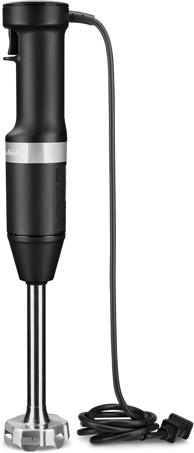 KitchenAid Variable Speed Corded Hand Blender with Accessories Black Matte KHBV83BM