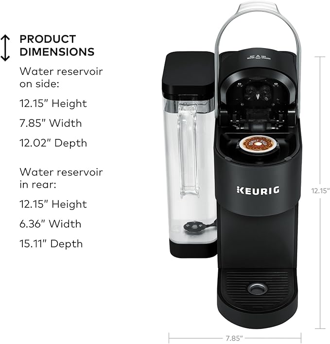 Keurig K-Supreme Single Serve K-Cup Pod Coffee Maker MultiStream Technology 4 Brew Sizes 66oz Dual-Position Removable Reservoir Black