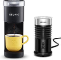 Keurig K-Mini Single-Serve K-Cup Coffee Maker Black and Keurig Standalone Milk Frother Black