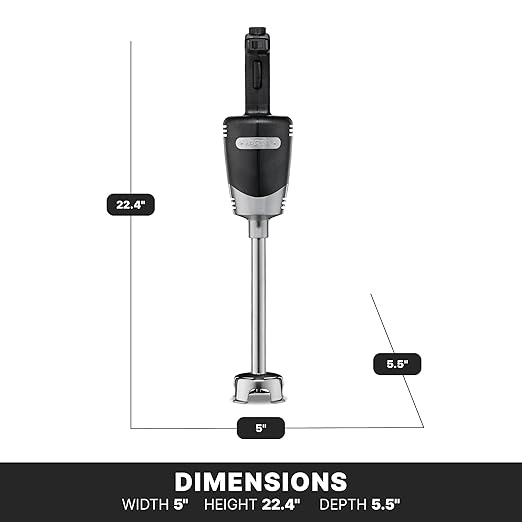 Waring (WSB40) 10 Medium-Duty Quik Stik Plus Immersion BlenderBlack/Silver