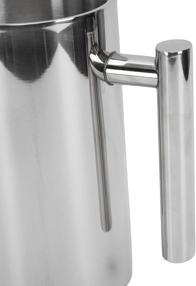 Focket French Press Coffee Maker Stainless Steel Double Wall Insulated Rustproof Dishwasher Safe Coffee Press U Shaped Spout Maker with for Home Office Camping (600ml)