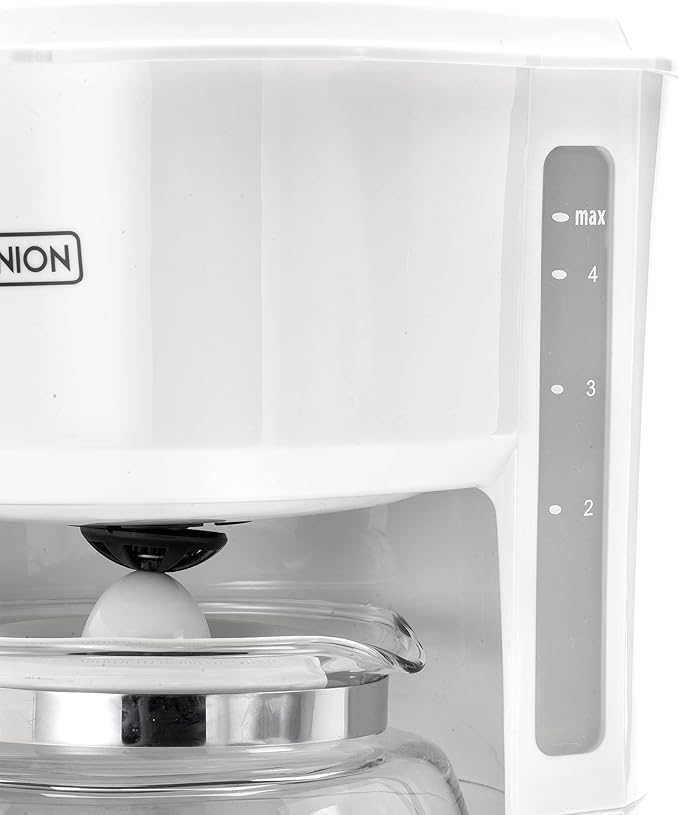 Dominion 4-Cup Coffeemaker Compact Coffee Pot Brewer Machine Quiet Operation with On / Off LED Indicator Light Convenient Cord Storage and Auto Pause Feature Easy Anti-drip Coffeemaker with Coffee