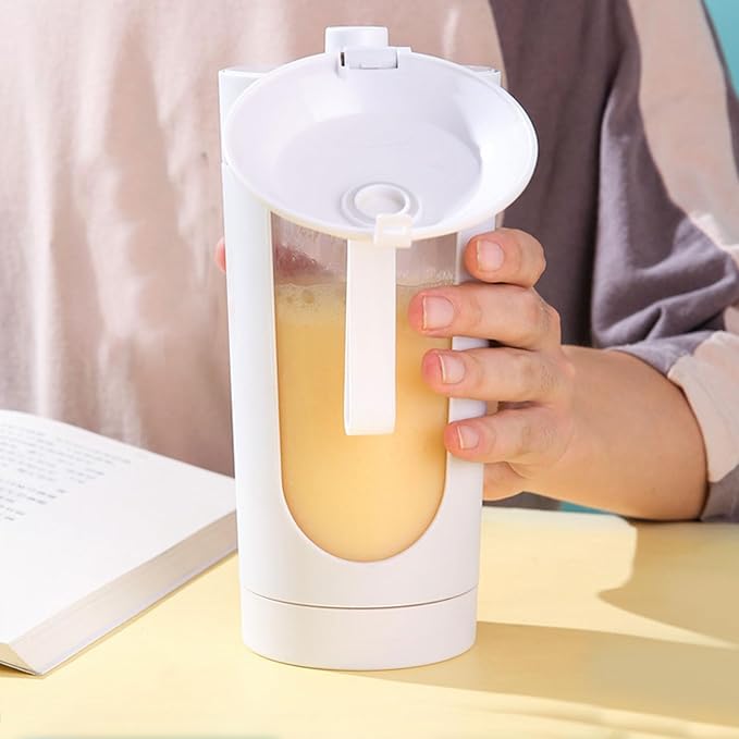 Haofy Portable Blender Mini Blender Travel Blender 700ML 12 Stainless Steel Blades Rechargeable with 1500mAh Battery Magnetic Induction Technology for Gym (White)