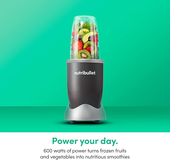 nutribullet Personal BlenderShakesSmoothiesFood Prepand Frozen Blending24 Ounces600 WattGrayNBR-0601WM(Pack of 2)