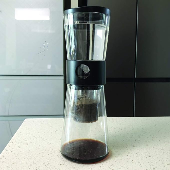 NUVO Cold Brew Dutch Drip type coffee maker hand drip coffee making (Dark Gray)