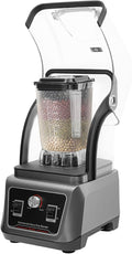 Quiet Commercial Blenders 2200W 70 Oz Commercial Blender with Soundproof Shield &amp Self-Cleaning for Restaurant Smoothies Ice Crush Shakes