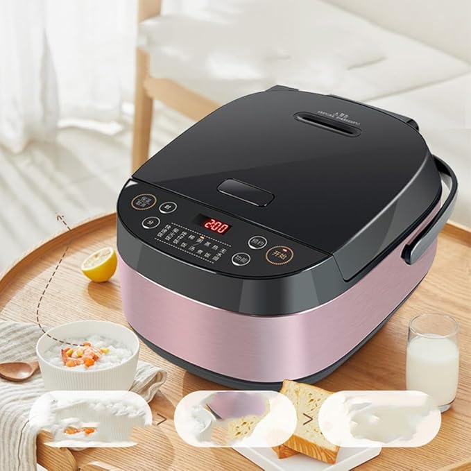 Household Rice Cooker 4L Large Capacity Smart Reservation Multi-function One-button Fast Cooking Wood-fired Rice Cooker
