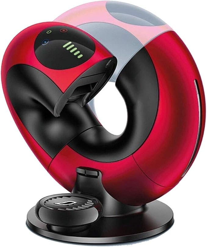 JITUIHOM Creative Automatic Capsule Coffee Machine with Milk Frother - Intelligent Touch Maker for Home Use Black 1000ml(Red)