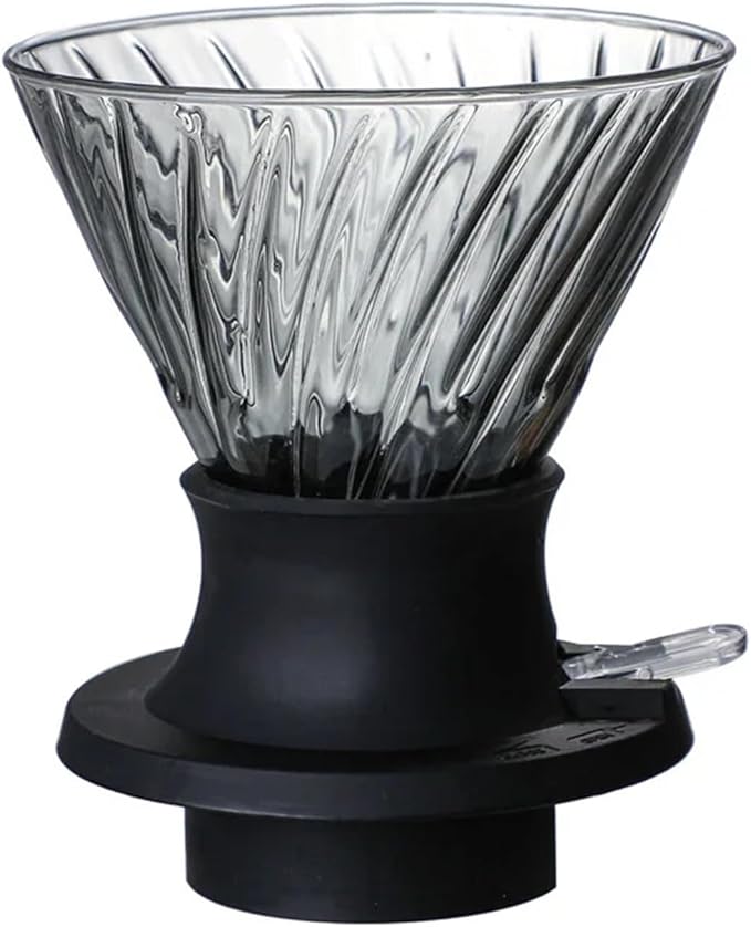 Immersion Dripper Coffee Maker Set Glass 02 Dripper Pour Over Coffee Making Set Immersion Dripper Switch Drip Coffee Accessories(Coffee Dripper-Green)