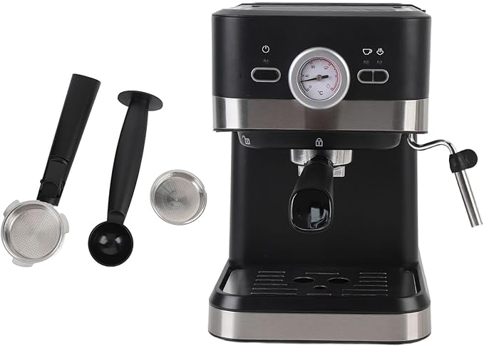 TOPINCN Coffee Machine 20 Bar Professional Coffee Maker 1050W Electric Coffee Maker with Milk Frother Steam Wand 1.5L Water Tank for Cappuccino Latte Making Automatic Coffee Machine