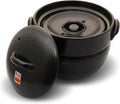Banko Ware Earthenware Rice Cooker Donabe- Double-Lid Design for Fluffy Rice English manual included for cooking rice Even Heating &amp Enhanced Flavor Experience Made in Japan (3-4 Cups)