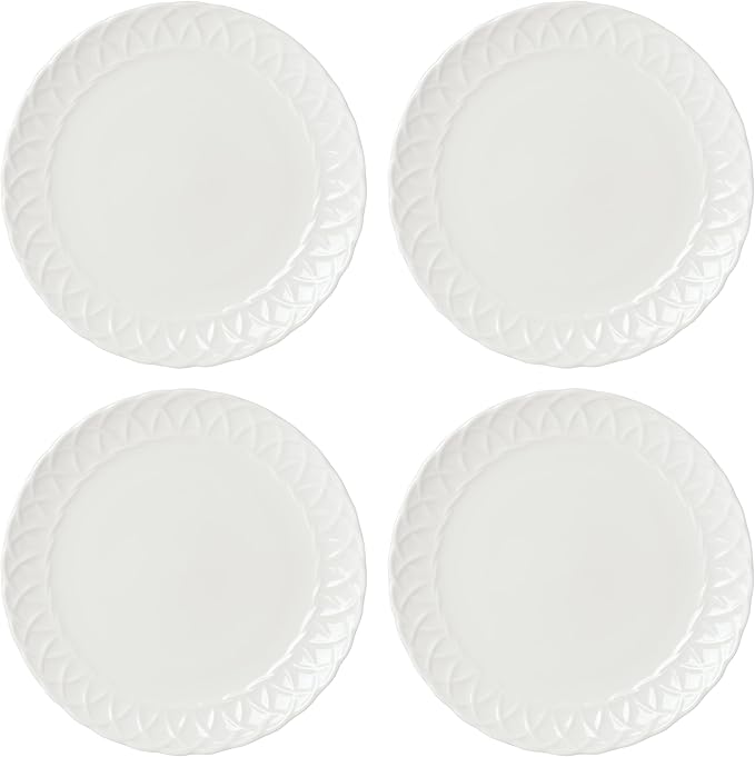 Lenox Wicker Creek Accent Plates Set of 4 4.28 White