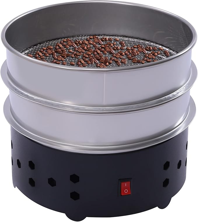 Coffee Bean Cooler Electronic Bean Cooling Machine 2 Layers Stainless Steel Peanuts Cashews Cooling Tray Radiator For Home Cafe