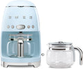 Smeg 50's Retro Drip Coffee Maker with Extra Glass Carafe (Pastel Blue)