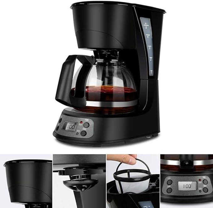 Coffee Machine Coffee Machine Espresso MachineCoffee Machine and Other Automatic Drinks-BlackPlasticCappuccinoAmericanoPure WhiteEtc600 W600mlfor Espresso Cooker