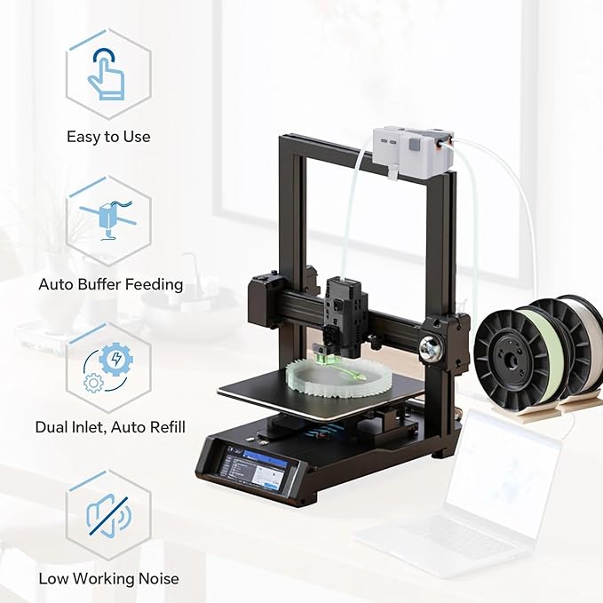 for WISEPRO 3D Printer Filament Buffer for 1.75mm PLA/ABS Auto Feeding &amp Refill Multi-Color Switching for Continuous Printing