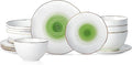Christian Siriano Luma 16-Piece Dinnerware Set Porcelain Green