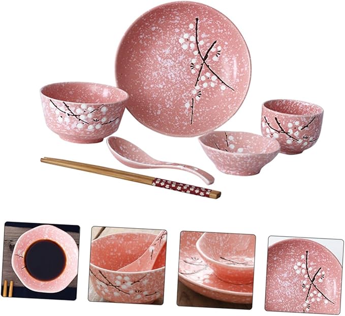 GLEAVI 12-Piece Japanese Ceramic Dinnerware Set Elegant Cutlery Kit Sturdy Porcelain Tableware for Home Use for Dining and Entertaining