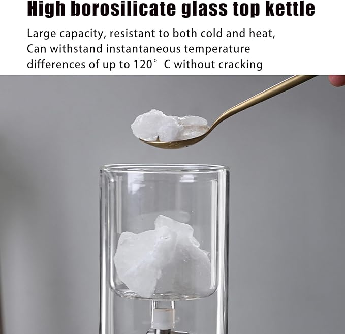 Ice Cold Brew Dripper Coffee Maker Cold Brew Coffee Maker Ice Drip Coffee Maker 500ml High Borosilicate Glass Removable Adjustable Drip Rate For Coffee Shop Home Office