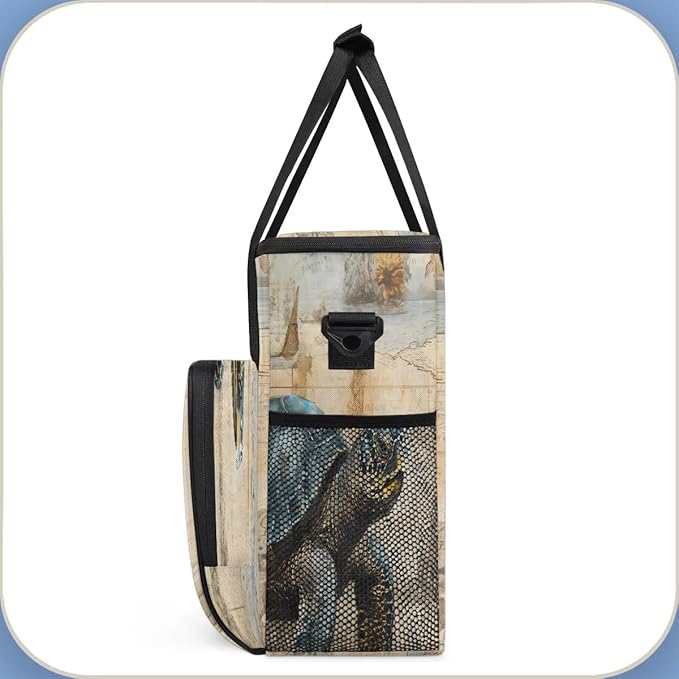 Nautical Sea Turtle Coffee Maker Travel Bag for K-Mini or K-Mini Plus Single Serve Coffee Brewer Portable Storage Tote Case for Tarvel