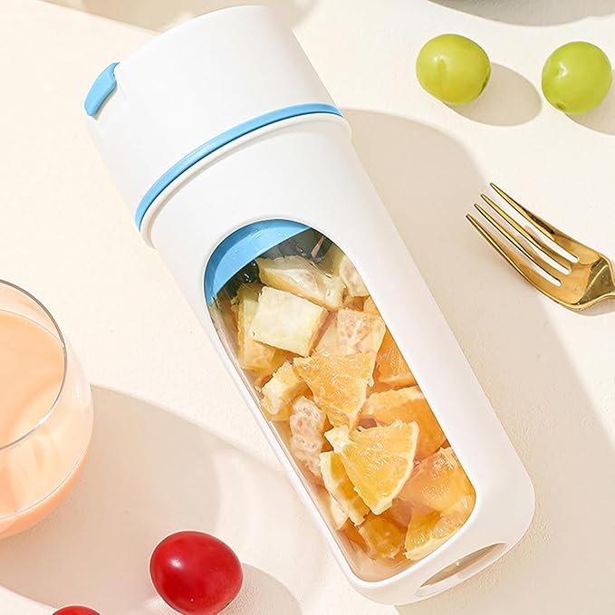 480ml Portable Blender Personal Mini Blender for Smoothies and ShakesUSB Rechargeable Mini Fruit Juicer with 6 BladesFit for Outdoor Sports Travel Home Office