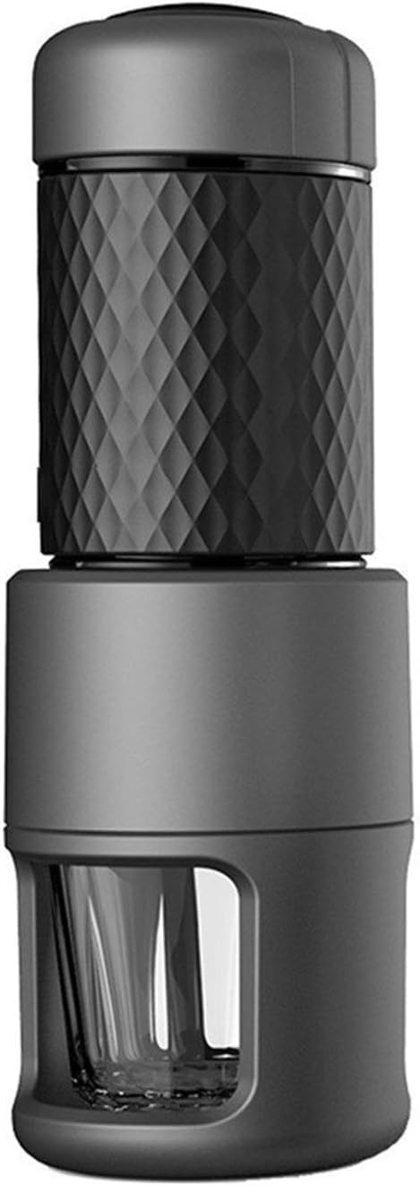 Portable Espresso Coffee Maker - Manual Capsule Machine for Home &amp Travel Dual-use 4 Cups &amp Cappuccino