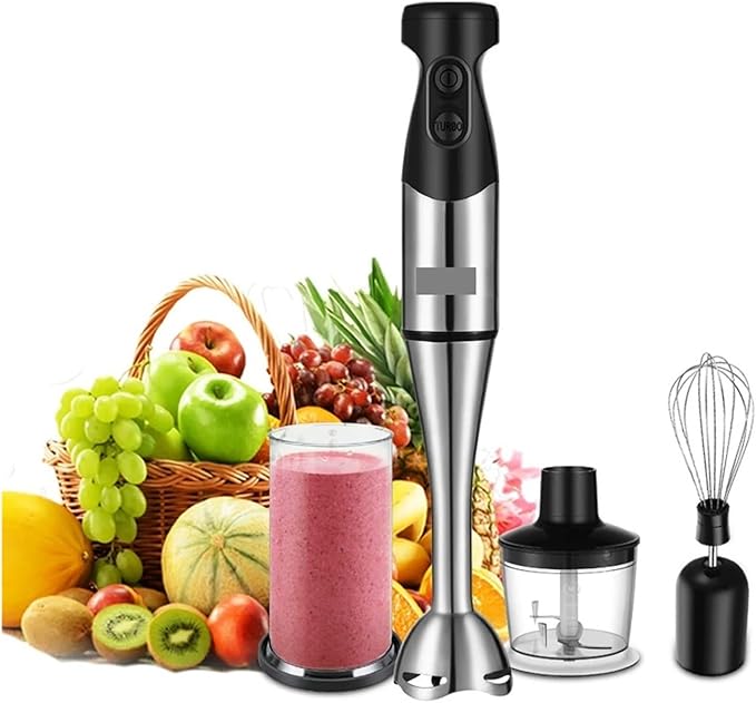 Fit for 3 in 1 Immersion Blender - Electric Hand Blender with Detachable Base Chopper and Whisk for Juices Jams and Mincemeat