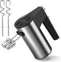 Stainless Steel Hand Blender 5 Speed Turbo Mixer with Interchangeable Blades Pastry Blenders Includes 2 Rods and 2 Hooks Versatile Electric Manual Blender