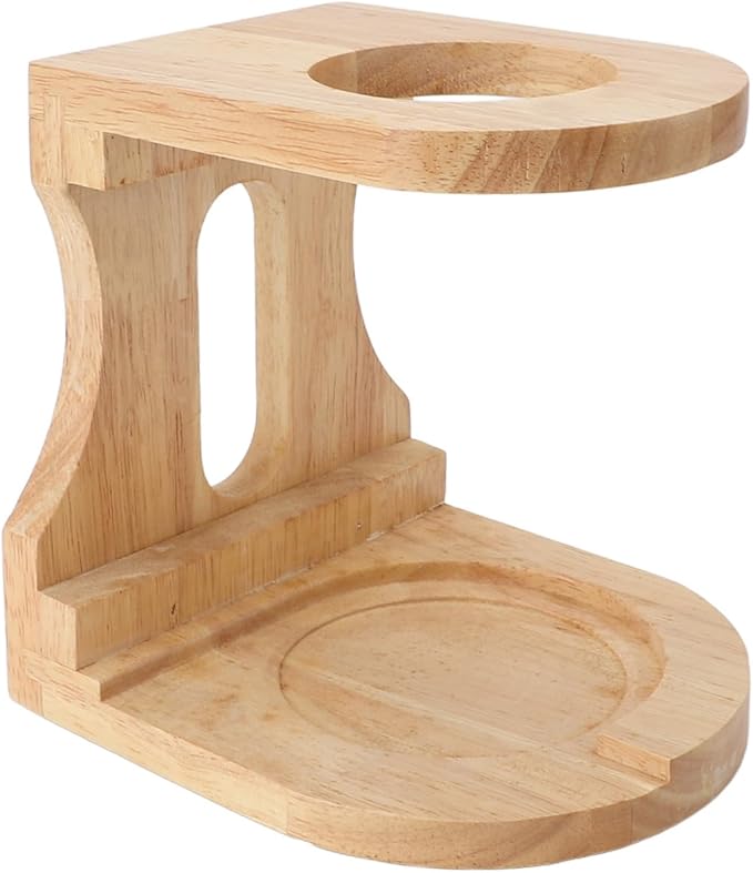 Wood Pour Over Coffee Stand Multifunction Pour Over Coffee Dripper Stand Coffee Maker Station Pour Over Coffee Holder for Coffee Beer Drink Maker (C)