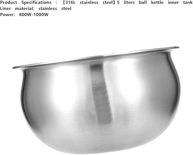 Compatible With Supor Rice Cooker 316L Inner Tank Stainless Steel Ball Kettle 5L Inner Pot Universal Fire Whirlwind