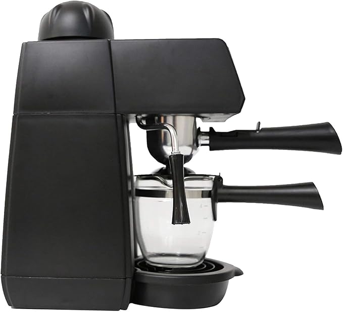 240ml Semi-Automatic Espresso Coffee Maker with Steam Function | Overheat &amp Overvoltage Protection | Pause Feature | Compact Size 20x13x27cm