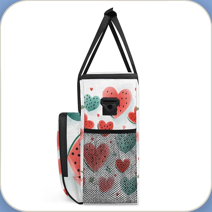 Waterlemon Heart Coffee Maker Carrying Bag Portable Travel Storage Tote Bag Compatible with K-Mini or K-Mini Plus Single Serve Coffee Brewer Carrying Case with Multiple Pockets &amp Shoulder Strap