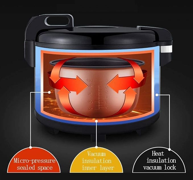 10-18L large capacity Rice Steamer Rice Cookers Non-Stick Inner Pot Automatic Cooking Easy Cleaning Keep Warm (13L)