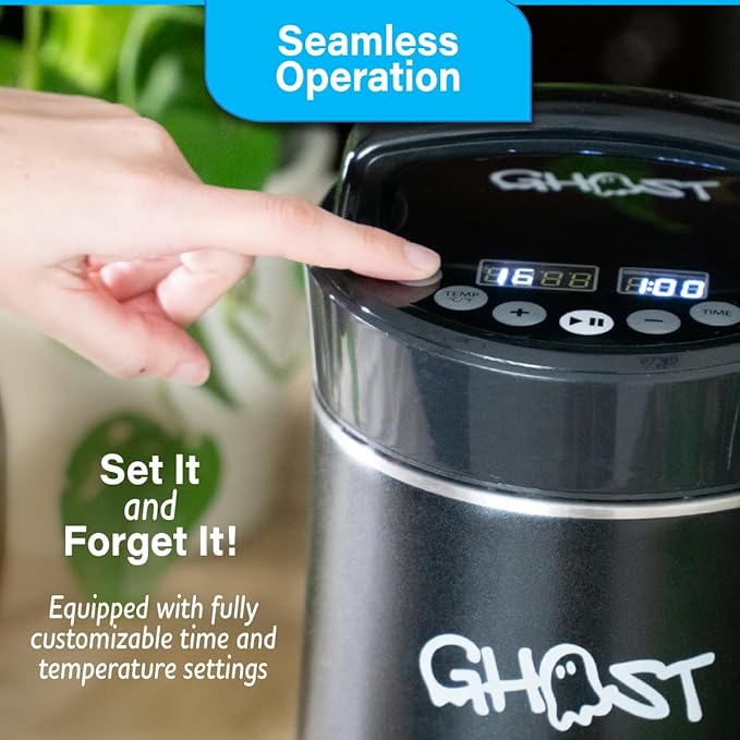 Ghost Infuser - Herbal Botanical Extractor and Oil Infusion Machine - Fully Customizable Settings - Easy to Use to Make Your Own Infused Oil Edibles &amp Treats