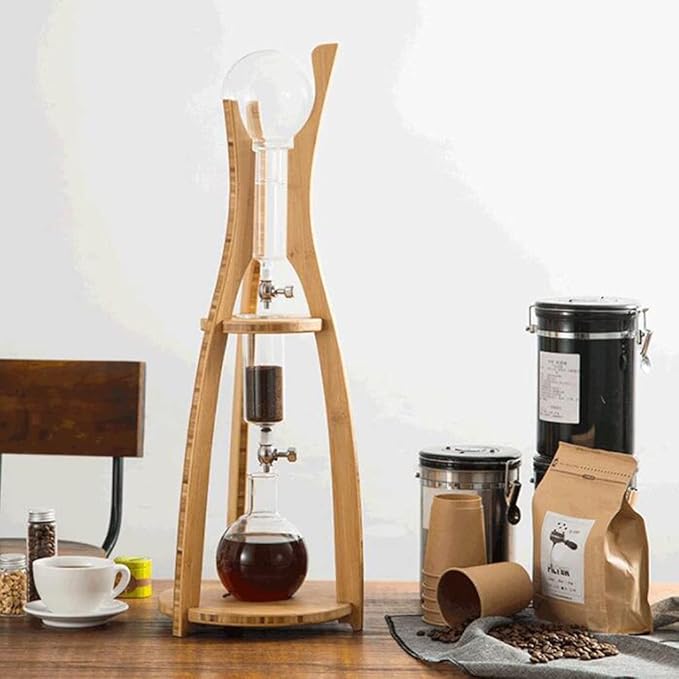 Beverage Equipment Creative Cold Brew Coffee Maker 500ml/16.9oz Siphon Coffee Maker with Reusable Drip Filter Adjustable Water Flow Coffee Maker Siphon Coffee Maker