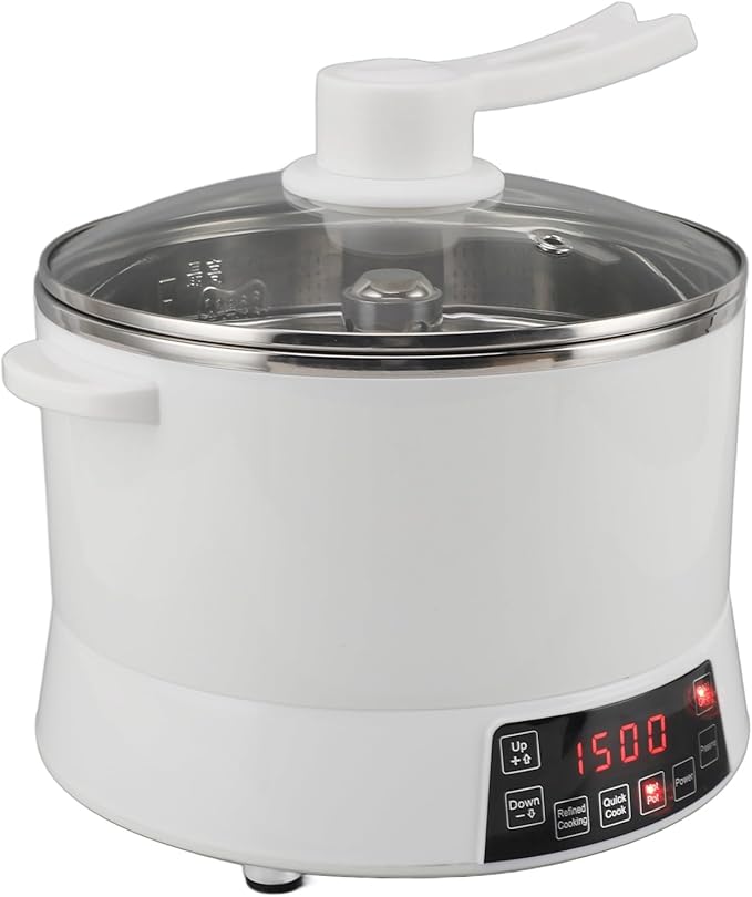 Rice Cooker Large Capacity Grain Cooker with Removable Nonstick Pot Lifting Electric Food Steamer for Steaming Rice Soup (US Plug 110V)