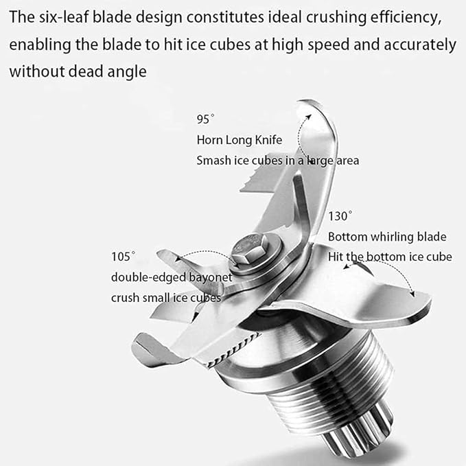 Electric Blender Smoothie Maker 17000RPM Commercial Stand Mixer 2L Blenders with 5 Presets &amp Hood Soundproof for Kitchen Food Processor for Kitchen Milk Tea Coffee Dessert Leisure Shop
