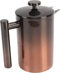 ZJchao French Press Coffee Maker Stainless Steel Double Wall Insulated 304 Rust Proof for Home Office Camping Outdoor Travel Brewing Loose Tea Iced Coffee Milk (800ml)