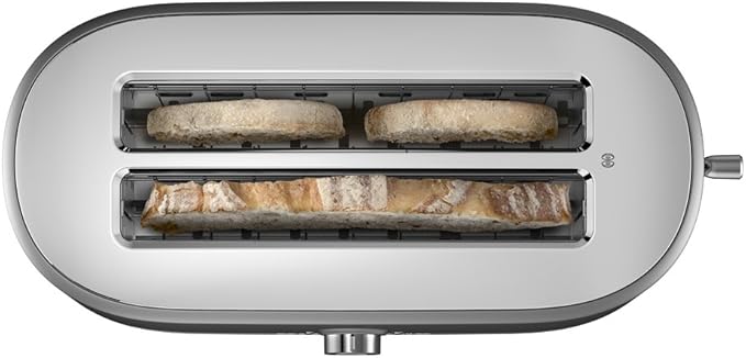 KitchenAid KMT4116CU 4 Slice Long Slot Toaster with High Lift Lever Contour Silver
