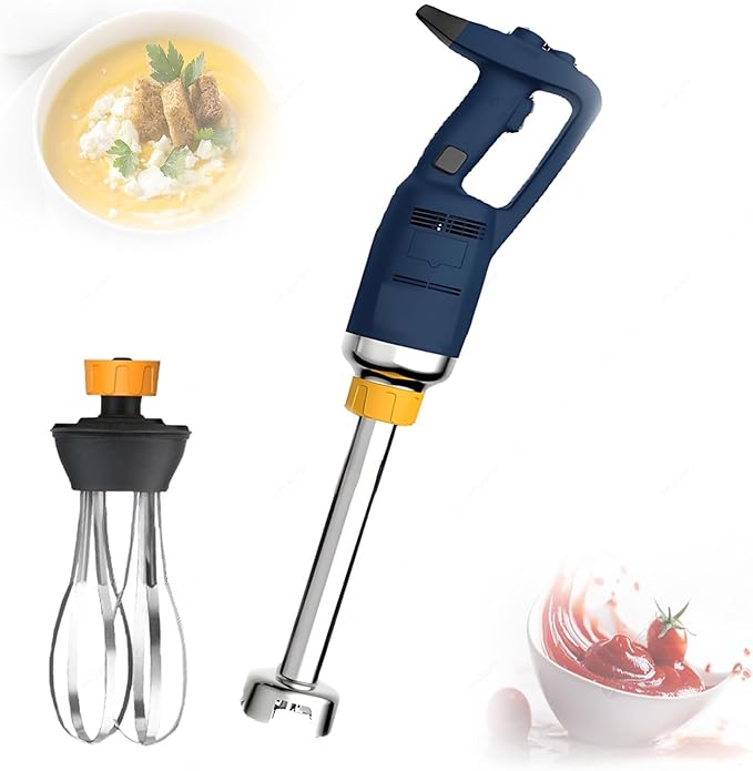 2-in-1 Commercial Hand Blender Stick with Whisk350w/500w/750w Electric Food Processor for BakingCookingBaby FoodPuree SoupMayonnaiseMashed Potatoes (Optional Shaft) 500W-50cm