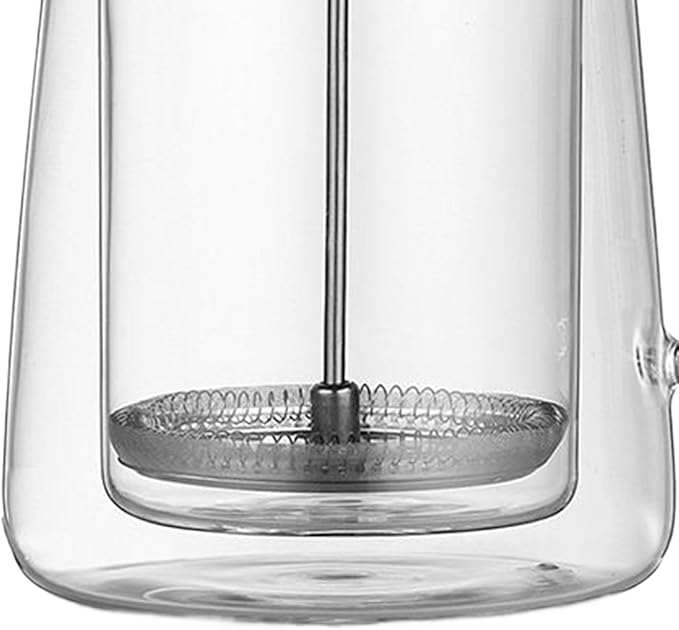 Coffee Press Glass Double-Wall Stainless Steel Insulated Portable Coffee Maker for Camping Travel Tea Café Home &amp Office