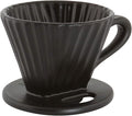 Chantal Lotus ceramic pour over coffee dripper 8 Ounce Matte Black