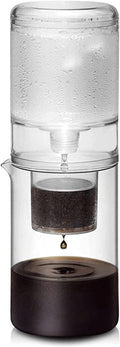 Habiba Iced Drip Coffee Maker Fashion Siphon Coffee MakerCold Brew Coffee Maker with Stainless Steel Mesh FilterHigh Borosilicate Heat-Resistant Glass Reusable